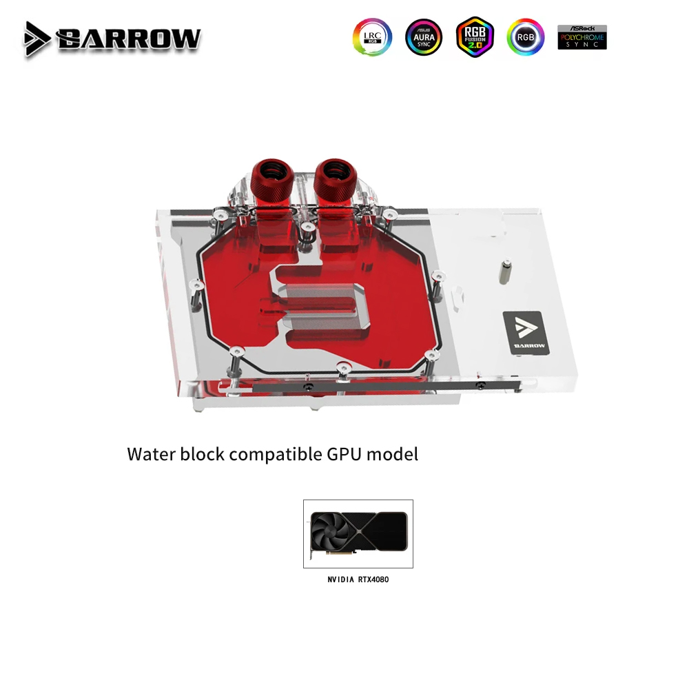 Nvidia Vga Rtx 4080 - Barrow GPU bloque de agua para