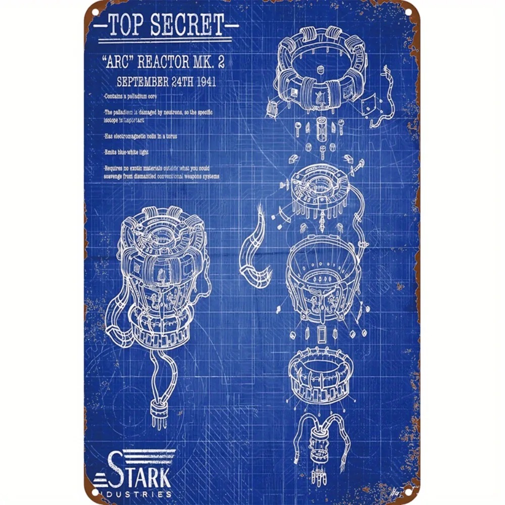 Tech Office Wall Decor - CIFBUY Letrero de metal duradero e