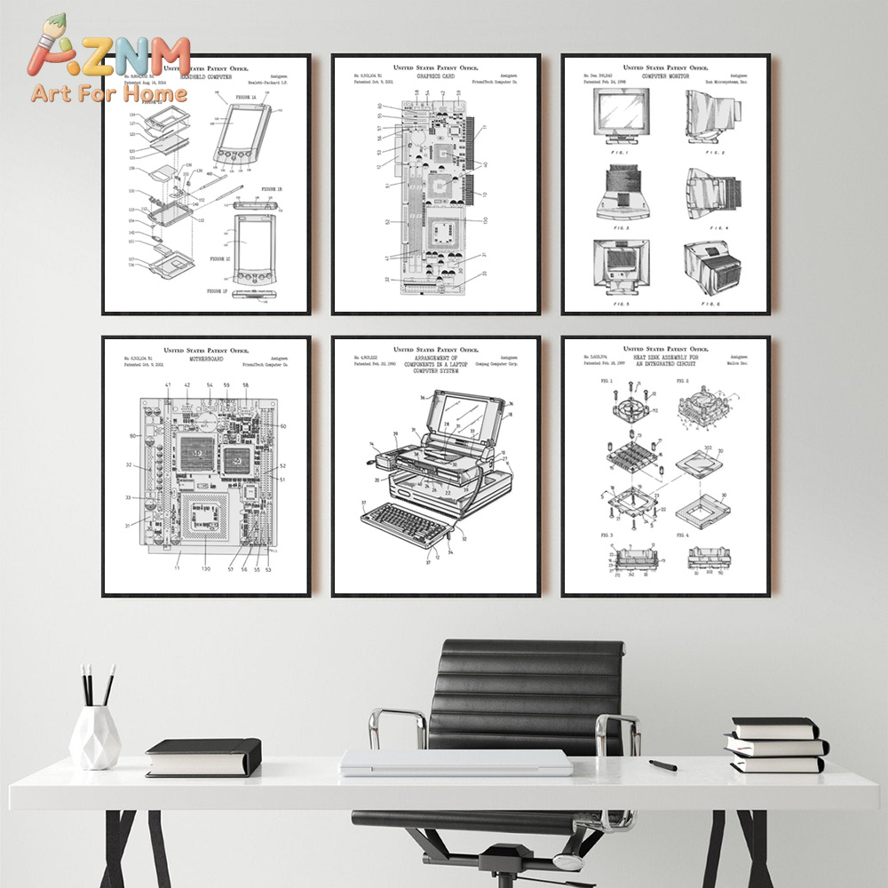 Tech Office Wall Decor - AZNM - Póster decorativo para oficina