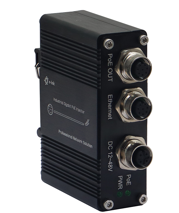 Power Over Ethernet - Inyector PoE Industrial EN50155 M12 12-48V