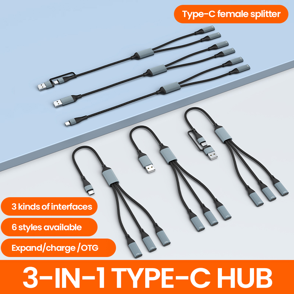 Cable Lock Laptop - 3 en 1 tipo C Hub