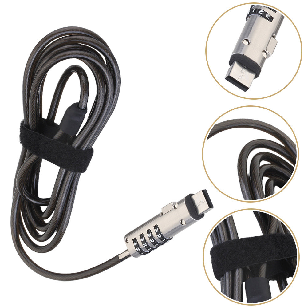 Cable Lock Laptop - Cerradura de Seguridad para Portátil con