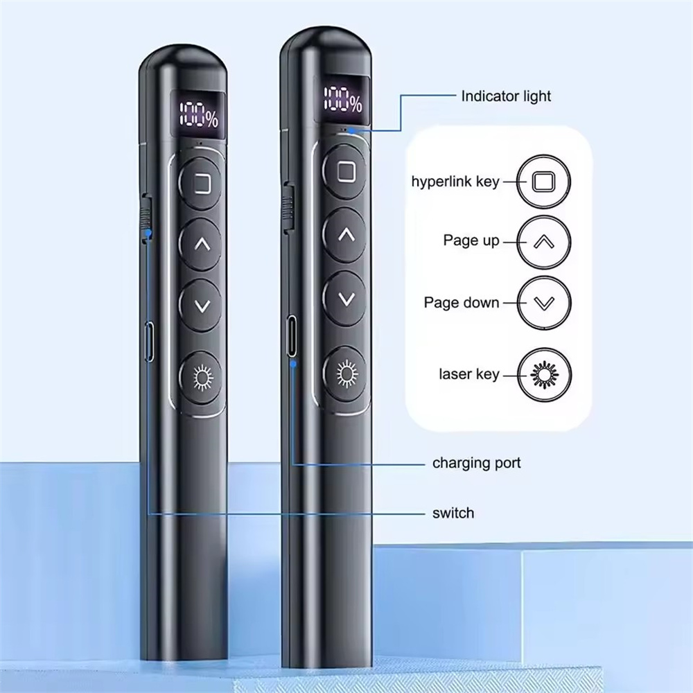Presentation Remote Laser - Presentador Inalámbrico Flip-Pen con Puntero Láser,