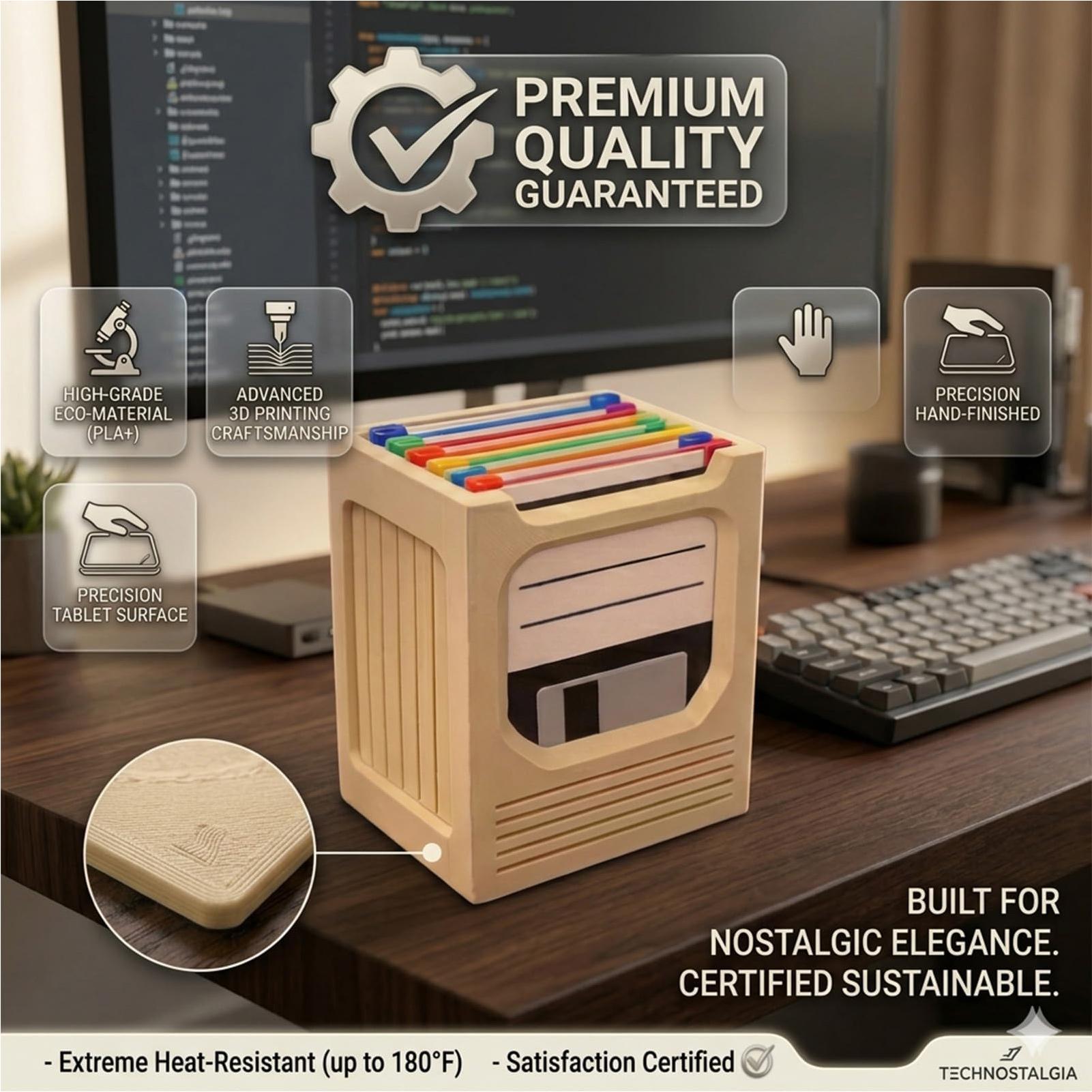 Office Of Tech - Juego de Portavasos Retro Tech, Estante