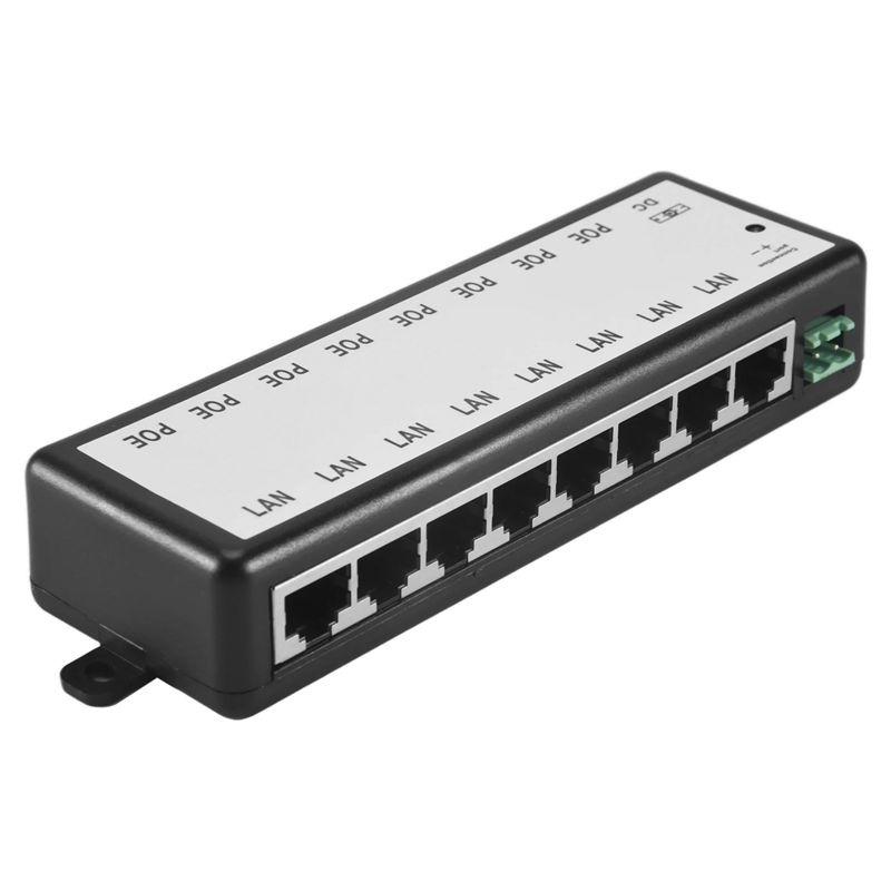 Power Over Ethernet - Inyector Poe B03B-8 de 8 Puertos,