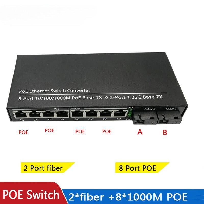 Switch POE 4 POE 2 Fibra 2F5GE - Power Over Ethernet reseña y precio