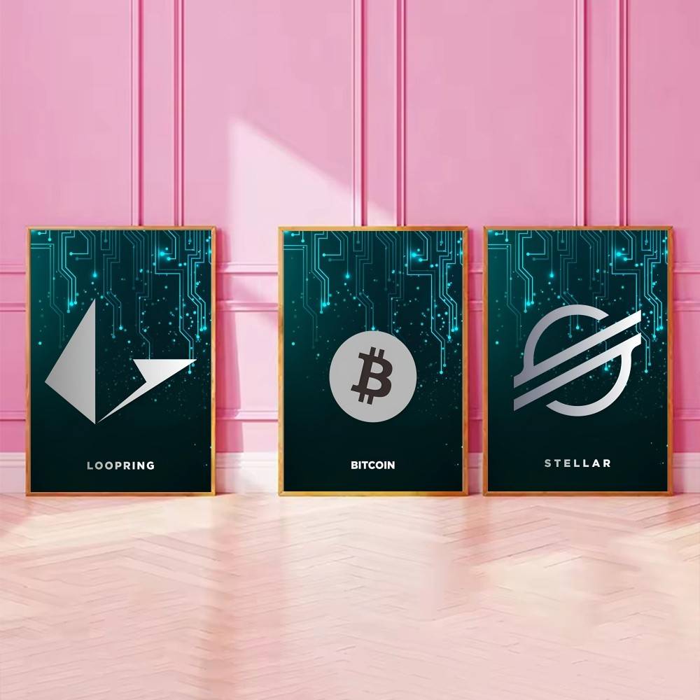 Póster con Símbolo de Criptomo - Tech Office Wall Decor reseña y precio