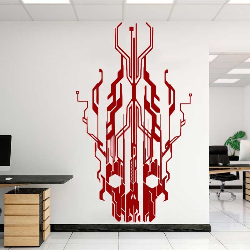 Chip Circuit Tech-pegatina de  - Tech Office Wall Decor reseña y precio