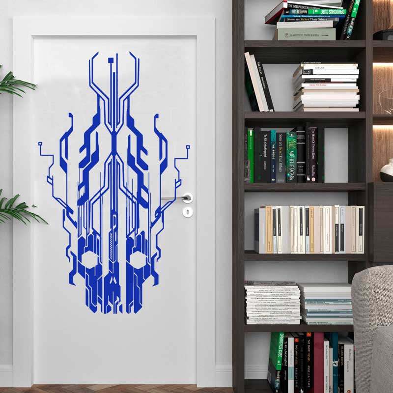 Chip Circuit Tech-pegatina de  - Tech Office Wall Decor reseña y precio
