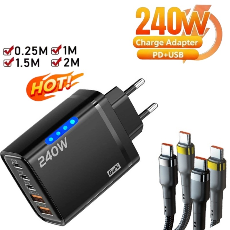 Cargador de escritorio GaN 5 e - Cable Lock Laptop reseña y precio