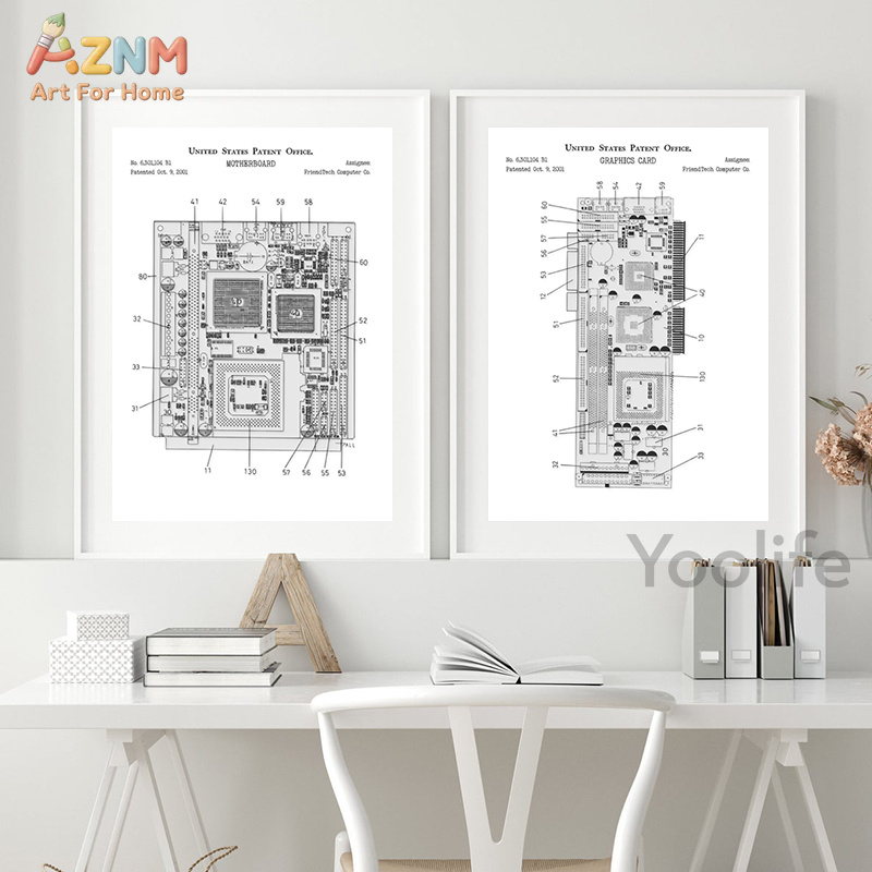 AZNM - Póster decorativo para  - Tech Office Wall Decor reseña y precio