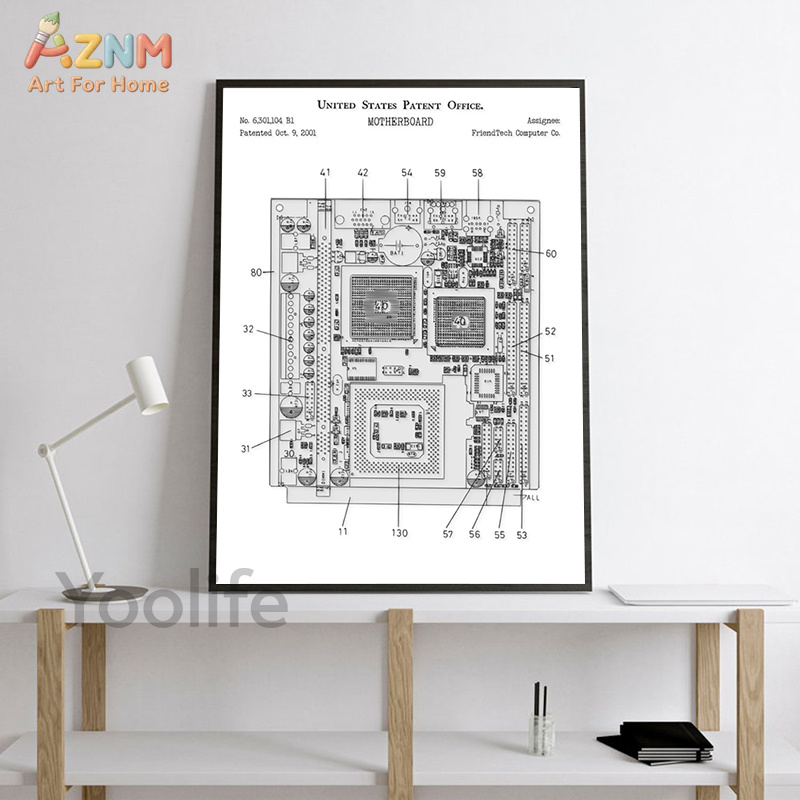 AZNM - Póster decorativo para  - Tech Office Wall Decor reseña y precio