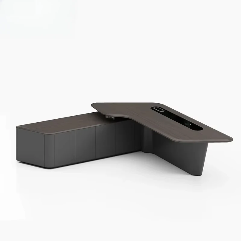 Forma de L con cajón, gerente  - Office Tech Management reseña y precio