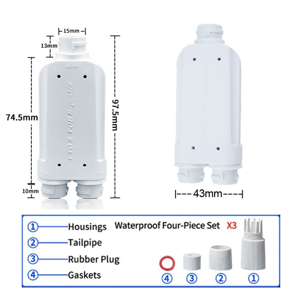 Repetidor POE de 2 puertos res - Power Over Ethernet reseña y precio