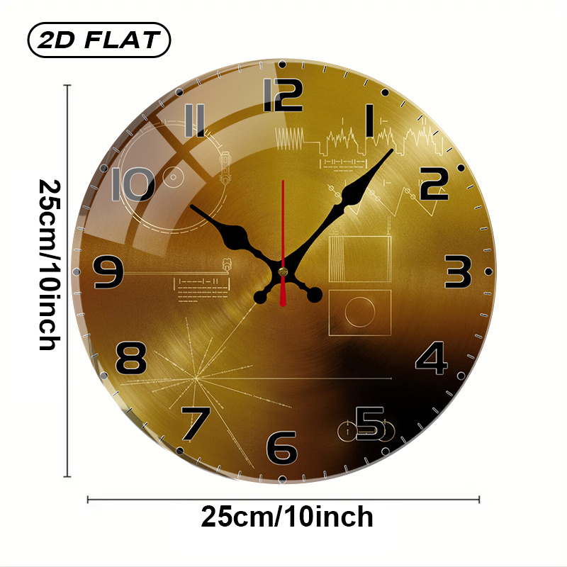 Reloj de Pared Redondo de Acrí - Tech Office Wall Decor reseña y precio