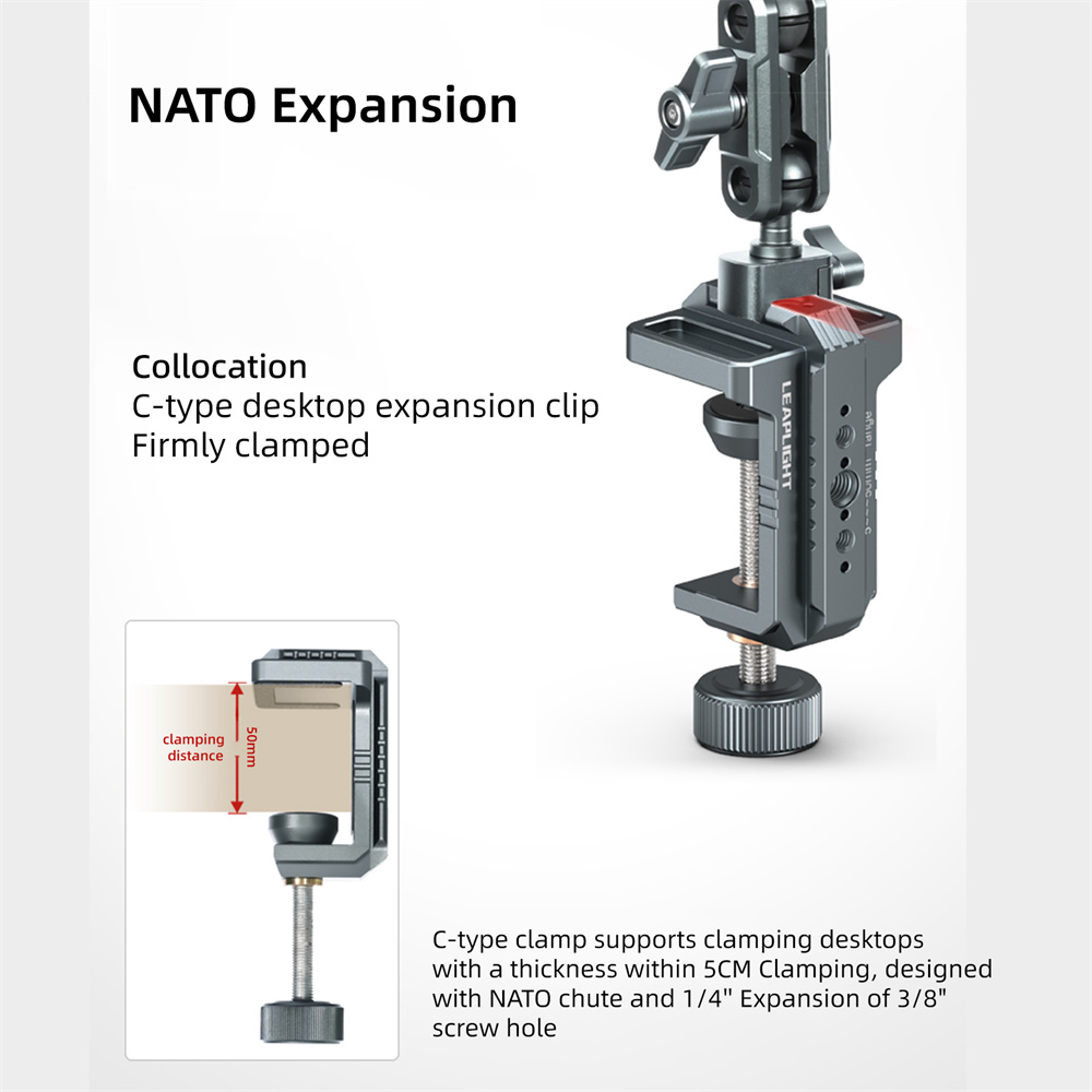LEAPLIGHT Brazo Mágico con Abr - Webcam Stand Clip reseña y precio