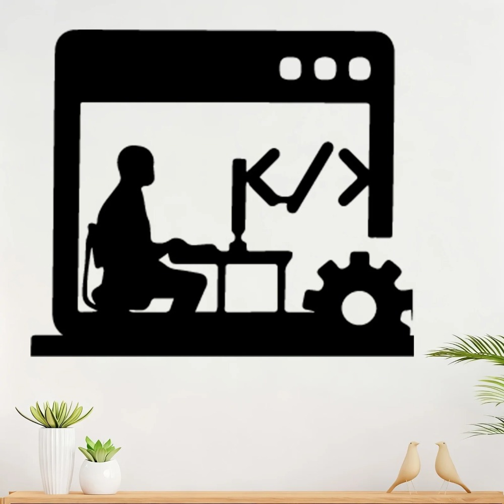 Arte Metálico Moderno para Par - Tech Office Wall Decor reseña y precio