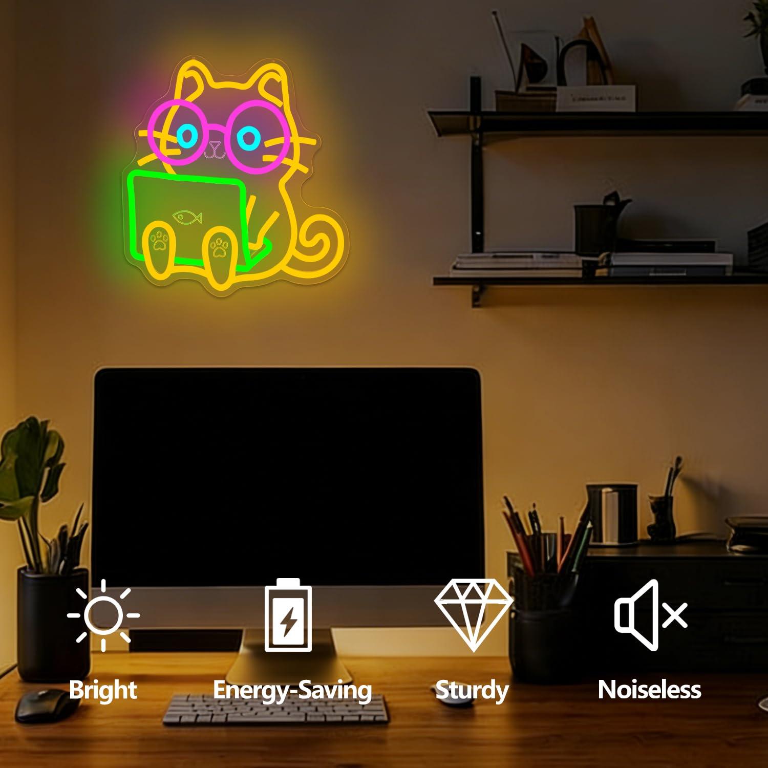 Letrero Luminoso LED USB Regul - Tech Office Wall Decor reseña y precio