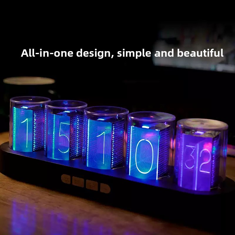 Reloj de Tubo Nixie LED RGB pa - Office Tech Set Up reseña y precio