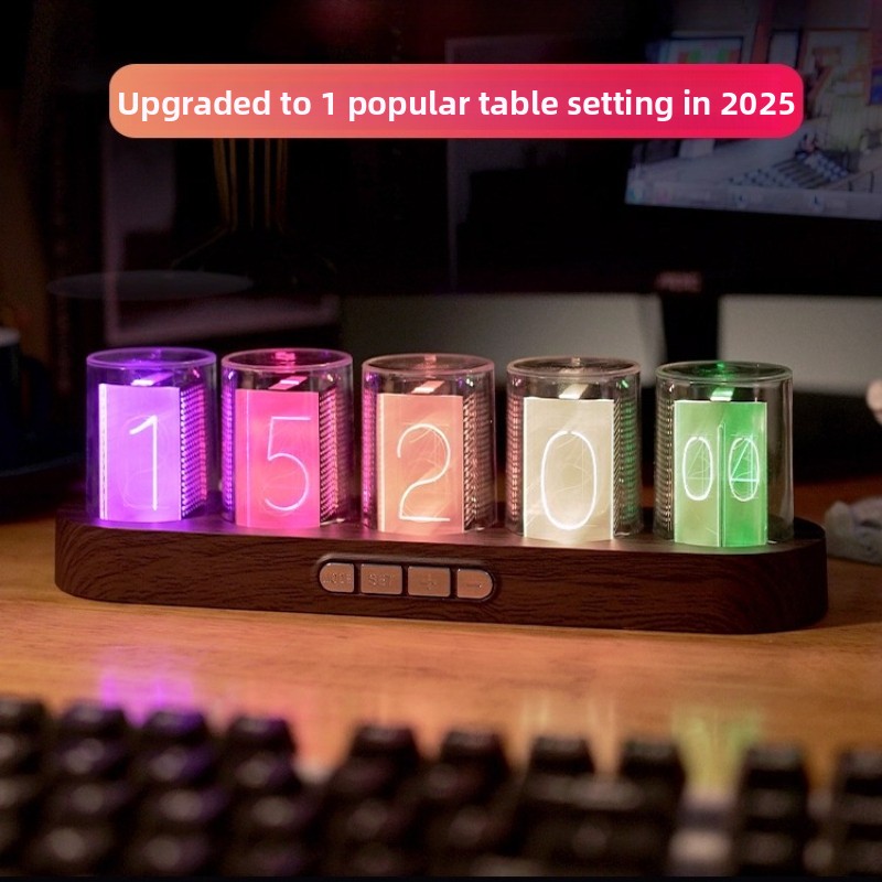 Reloj de Tubo Nixie LED RGB pa - Office Tech Set Up reseña y precio