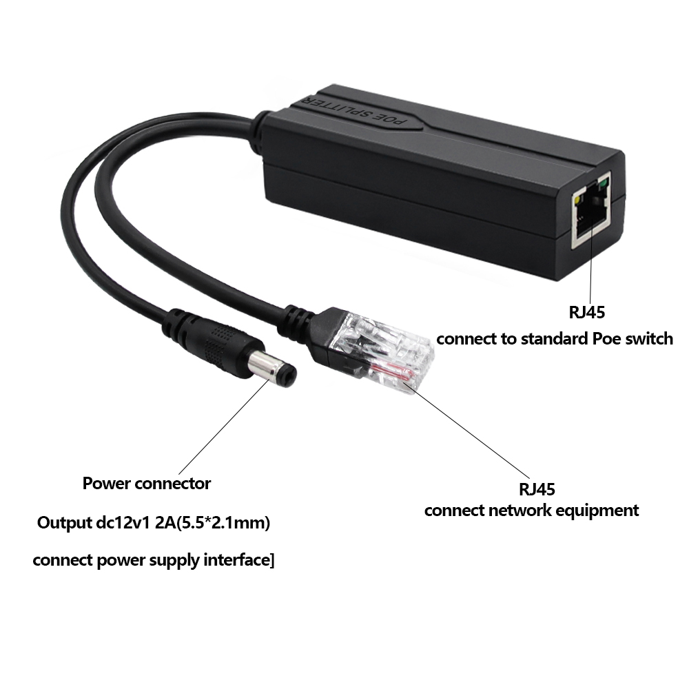 Divisor POE 48V a 12V/5V IEEE  - Power Over Ethernet reseña y precio
