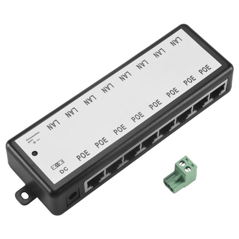 Inyector Poe de 8 Puertos PHIL - Power Over Ethernet reseña y precio