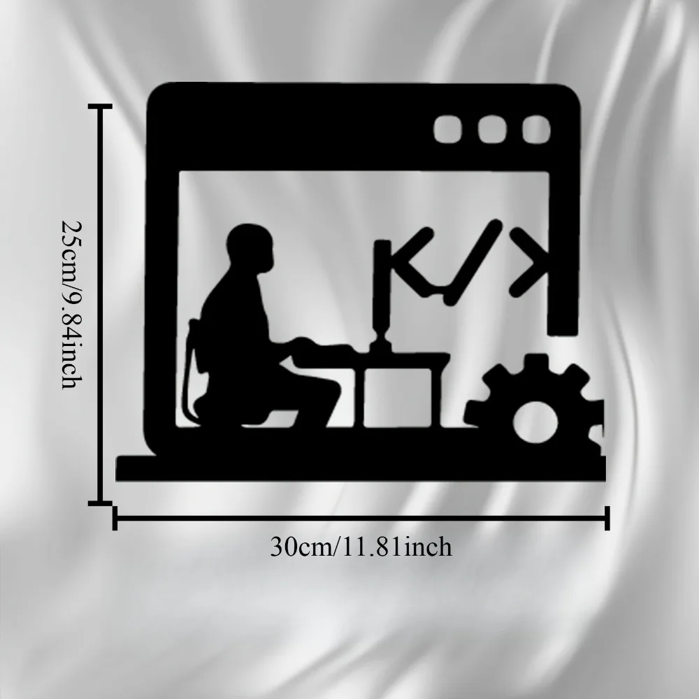 CIFBUY Arte de pared de metal, - Tech Office Wall Decor reseña y precio