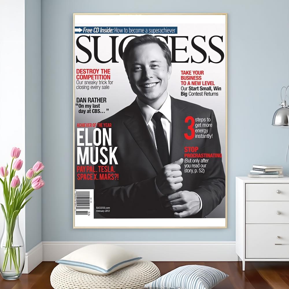 Elon Musk, Dogefather, visióna - Tech Office Wall Decor reseña y precio